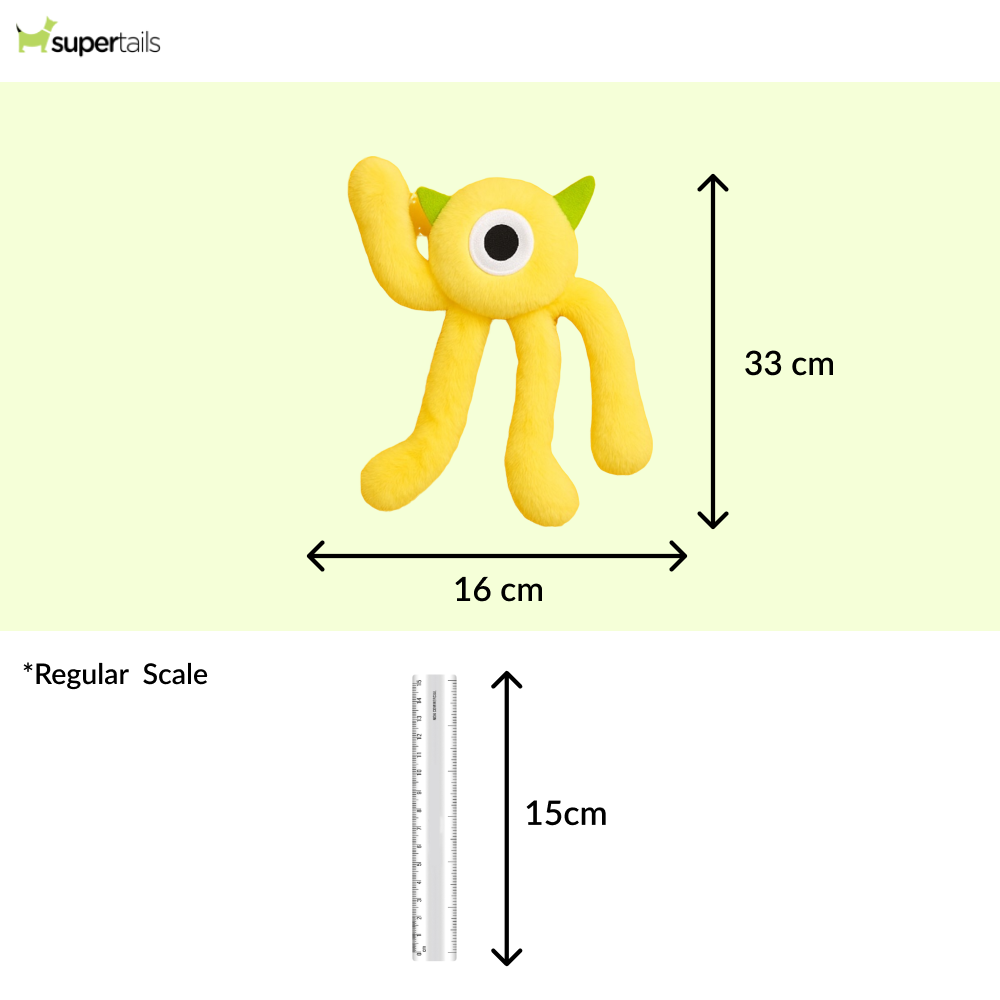 Talking Dog Club Bouncing Monster Tug Toy for Dogs (Yellow) Dogs-Toys Talking Dog Club Dropship