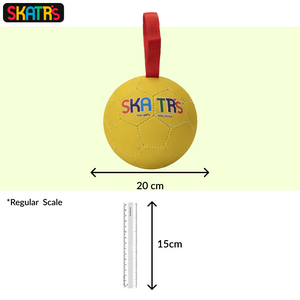 Skatrs Football Training Ball Toy With Holding Loops for Dogs | For Aggresive Chewers | Medium and Large Breeds