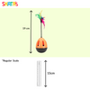 Skatrs Feather Interactive Tumbler Toy for Cats (Orange) Cats-Toys Skatrs