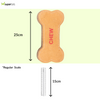 Pawpourri Bone Shaped Suede Leather Chew Toy for Dogs (Brown) Dogs-Toys Pawpourri Dropship