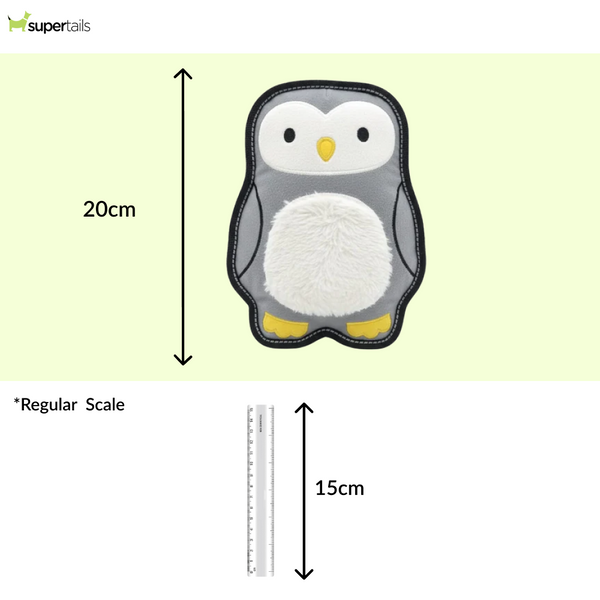 Pawpourri Penguin Flattie Toy for Dogs