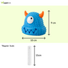 Talking Dog Club Monster Head Tough Rubber Chew Toy for Dogs (Blue) Dogs-Toys Talking Dog Club Dropship