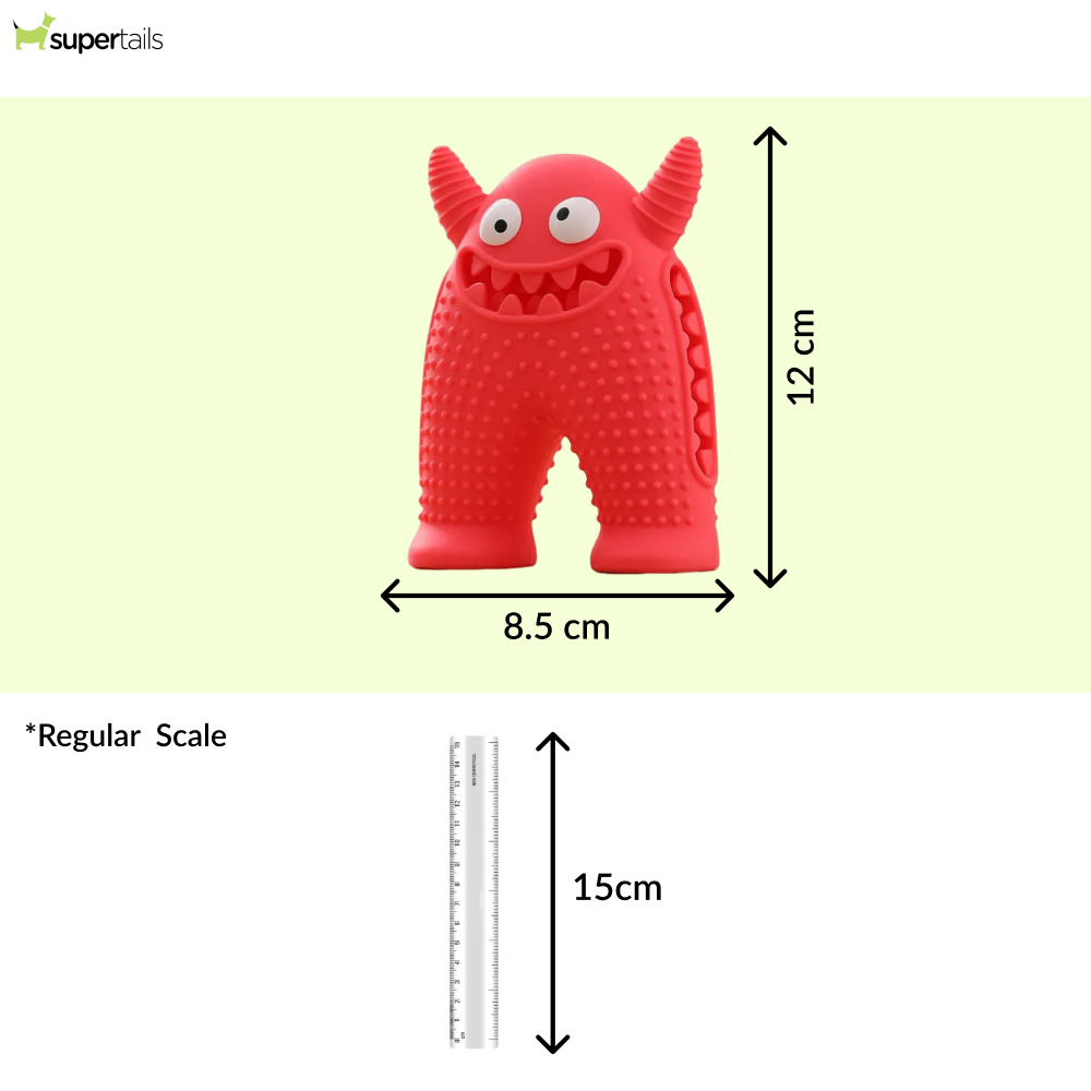 Talking Dog Club Monster Tough Rubber Toy for Dogs and Cats (Pink) Dogs-Toys Talking Dog Club Dropship