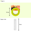 Nerf Dog EXO Translucent Spike 3 Rings Toy for Dogs (Blue/Green/Orange) Dogs-Toys Nerf