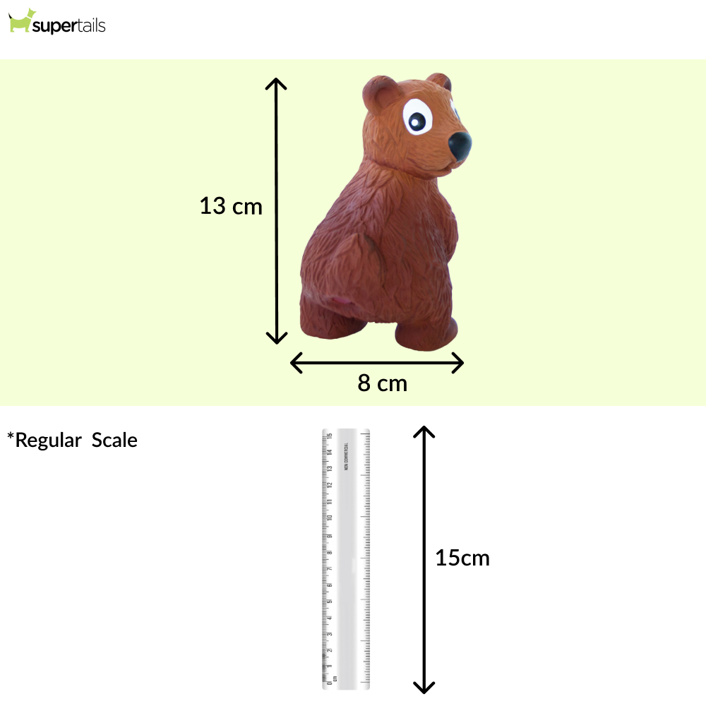 Outward Hound Tootiez Bear Latex Rubber Chew Toy for Dogs Dogs-Toys Outward Hound