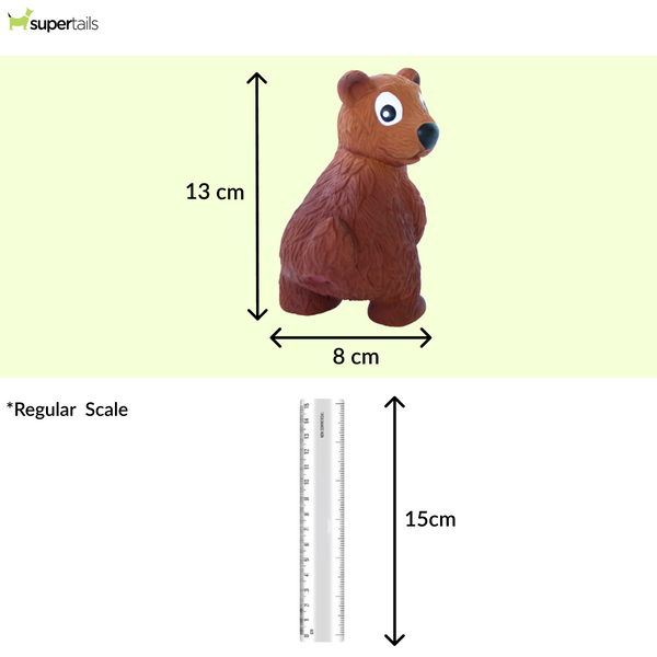 Outward Hound Tootiez Bear Latex Rubber Chew Toy for Dogs