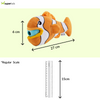 Outward Hound Big Mouth Clown Fish Plush Toy for Dogs (Orange) Dogs-Toys Outward Hound