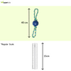 Zeus Rope Ball Tug with Hand Loops Toy for Dogs (Blue)