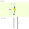 Zeus Rope Ball Tug with Hand Loops Toy for Dogs (Yellow) Dogs-Toys Zeus