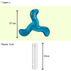 Trixie Triplex Bungee Boomerang Chew Toy for Dogs (Blue) Dogs-Toys Trixie