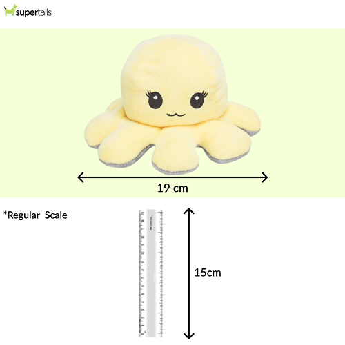 Trixie Reversible Octopus Plush Toy for Dogs (Yellow)