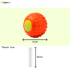 Kibbo Non Toxic Tennis Rubber Ball Chew Toy for Dogs and Cat (Orange) Both-Toys Kibbo