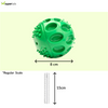 Kibbo Non Toxic Squeaky Rubber Ball Chew Toy for Dogs and Cat (Green) Both-Toys Kibbo
