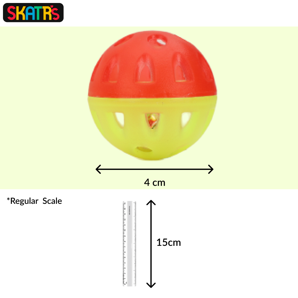 Skatrs Tennis Ball for Dogs and Bell Round Toy for Cats Combo Cats-Toys Skatrs