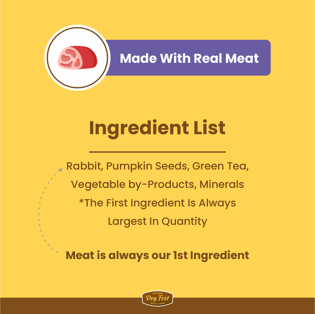 Dogfest Rabbit & Pumpkin Seeds Training Dog Treats Dog Treats + Others Petfest
