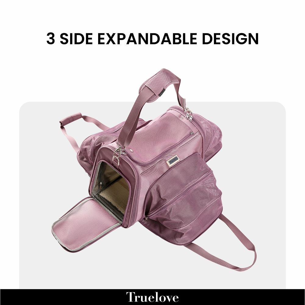 Truelove 3 Side Expandable Duffle Carrier (Wistful Mauve) Both-Bedding, Mats & Travel Supplies True Love