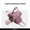 Truelove 3 Side Expandable Duffle Carrier for Dogs & Cats (Wistful Mauve)