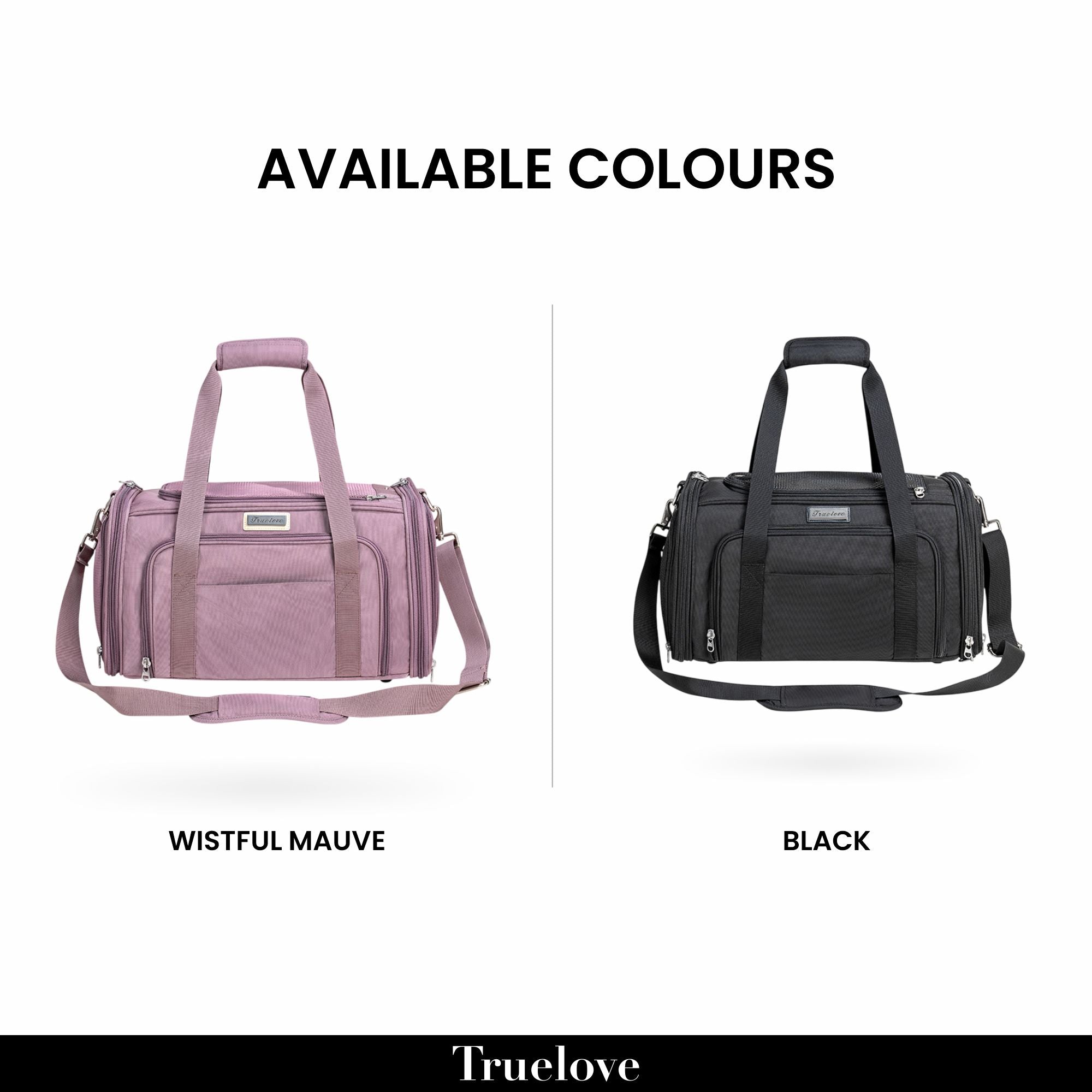 Truelove 3 Side Expandable Duffle Carrier for Dogs & Cats (Wistful Mauve) Dogs & Cats-Carriers & Travel Truelove