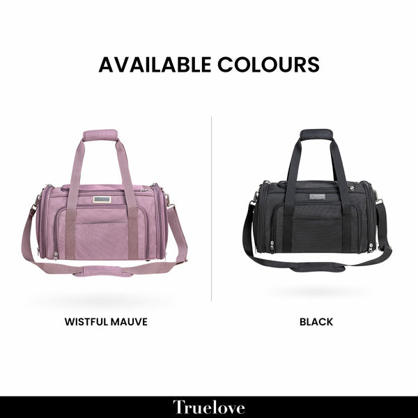 Truelove 3 Side Expandable Duffle Carrier for Dogs & Cats (Wistful Mauve)