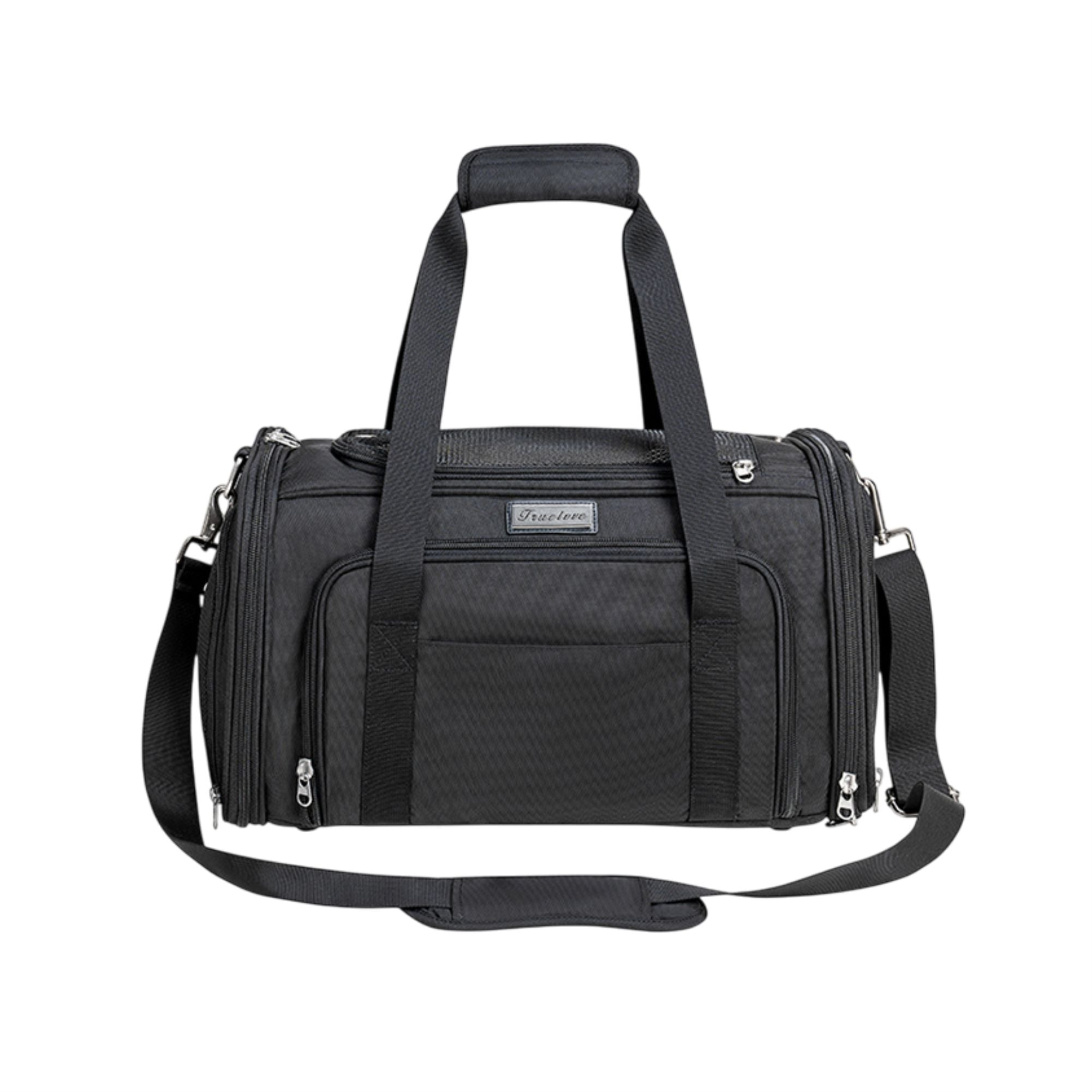 Truelove 3 Side Expandable Duffle Carrier for Dogs & Cats (Wistful Mauve) Dogs & Cats-Carriers & Travel Truelove
