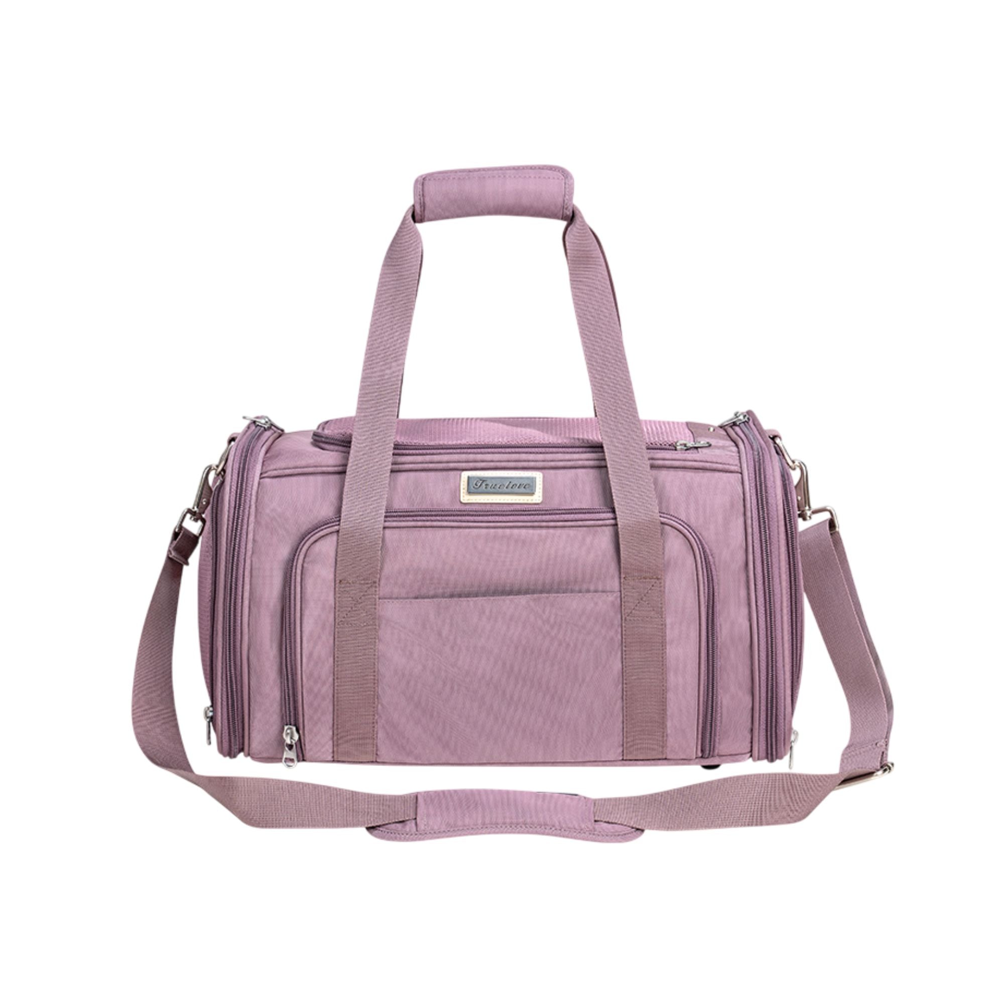 Truelove 3 Side Expandable Duffle Carrier for Dogs & Cats (Wistful Mauve) Dogs & Cats-Carriers & Travel Truelove M