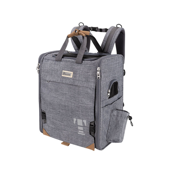 Truelove Airflow Premium Backpack Carrier for Dogs & Cats (Grey)