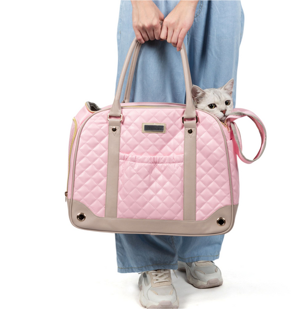 Truelove Chic Pet Travel Handbag for Dogs and Cats (Pink)