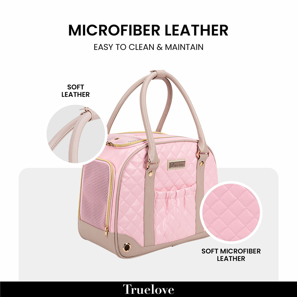 Truelove Chic Pet Travel Handbag for Dogs and Cats (Pink) Both-Bedding, Mats & Travel Supplies True Love