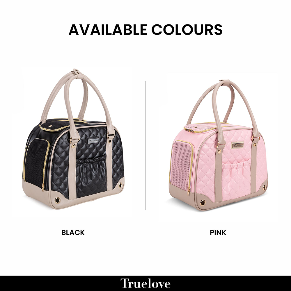 Truelove Chic Pet Travel Handbag for Dogs and Cats (Pink) Both-Bedding, Mats & Travel Supplies True Love