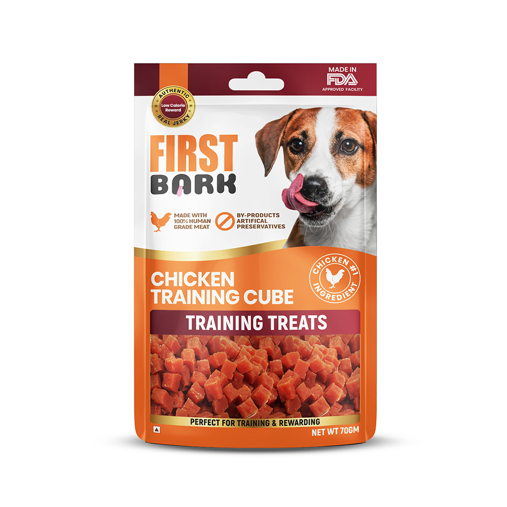 First Bark Chicken Training Cubes Dog Treat Dog Treats + Others First Bark 70g