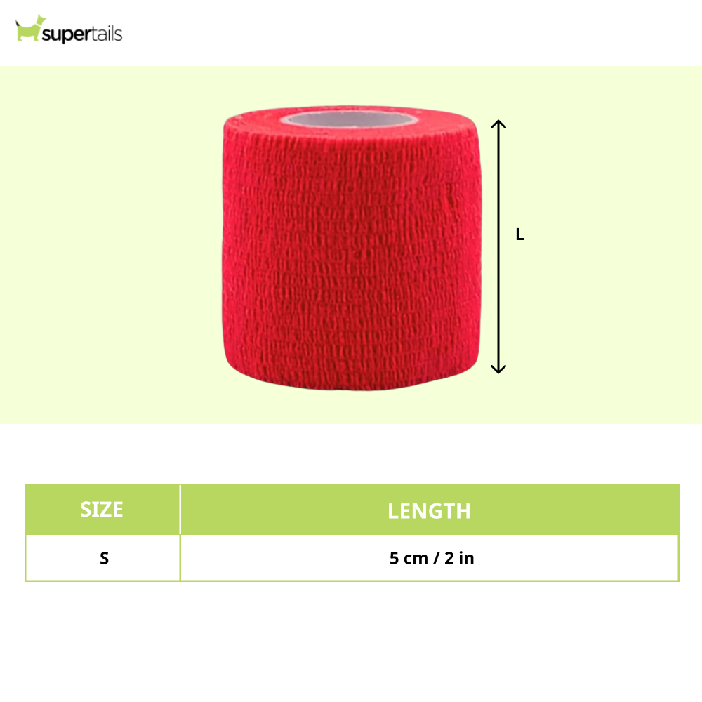 Talking Dog Club Self Adhesive Paws Wraps for Dogs (Red) Dogs-Clothing & Accessories Talking Dog Club Dropship