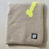 Talking Dog Club Bone Print Viscose Blanket For Dogs (Ivory and Green) Both-Bedding, Mats & Travel Supplies Talking Dog Club Dropship L