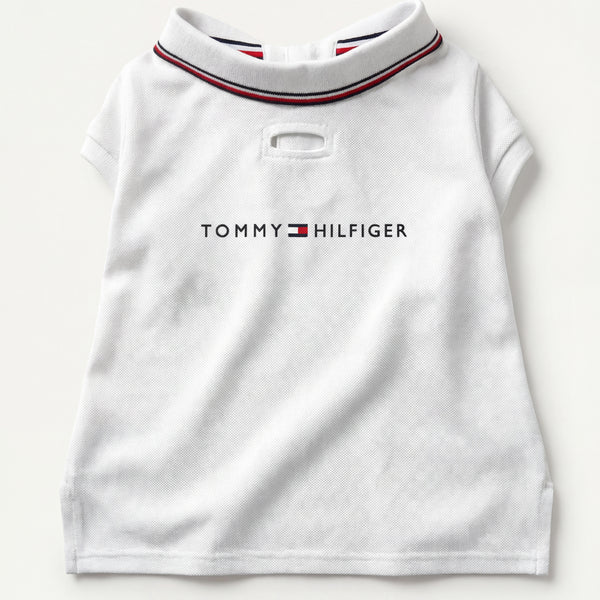Tommy Hilfiger Heritage Polo Tshirt for Dogs (Optic White)