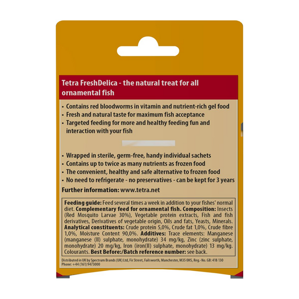 Tetra FreshDelica Bloodworms Fish Treats