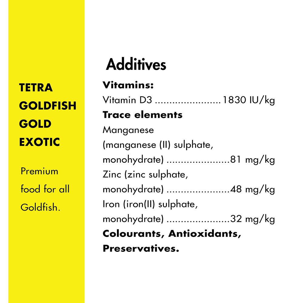 Tetra Gold Exotic Gold Fish Food Fish Tetra