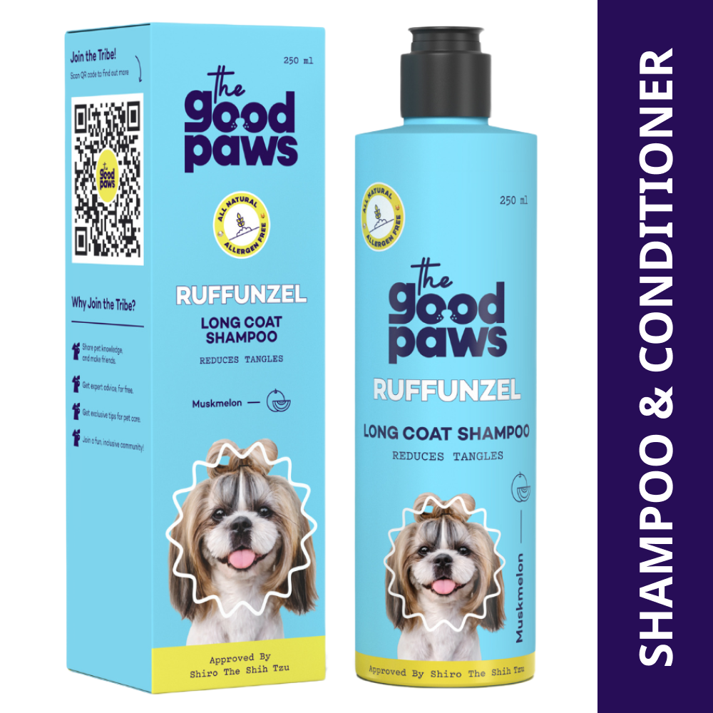 The Good Paws Ruffunzel Long Coat Shampoo for Dogs Dogs-Grooming Supplies The Good Paws Dropship 250mL