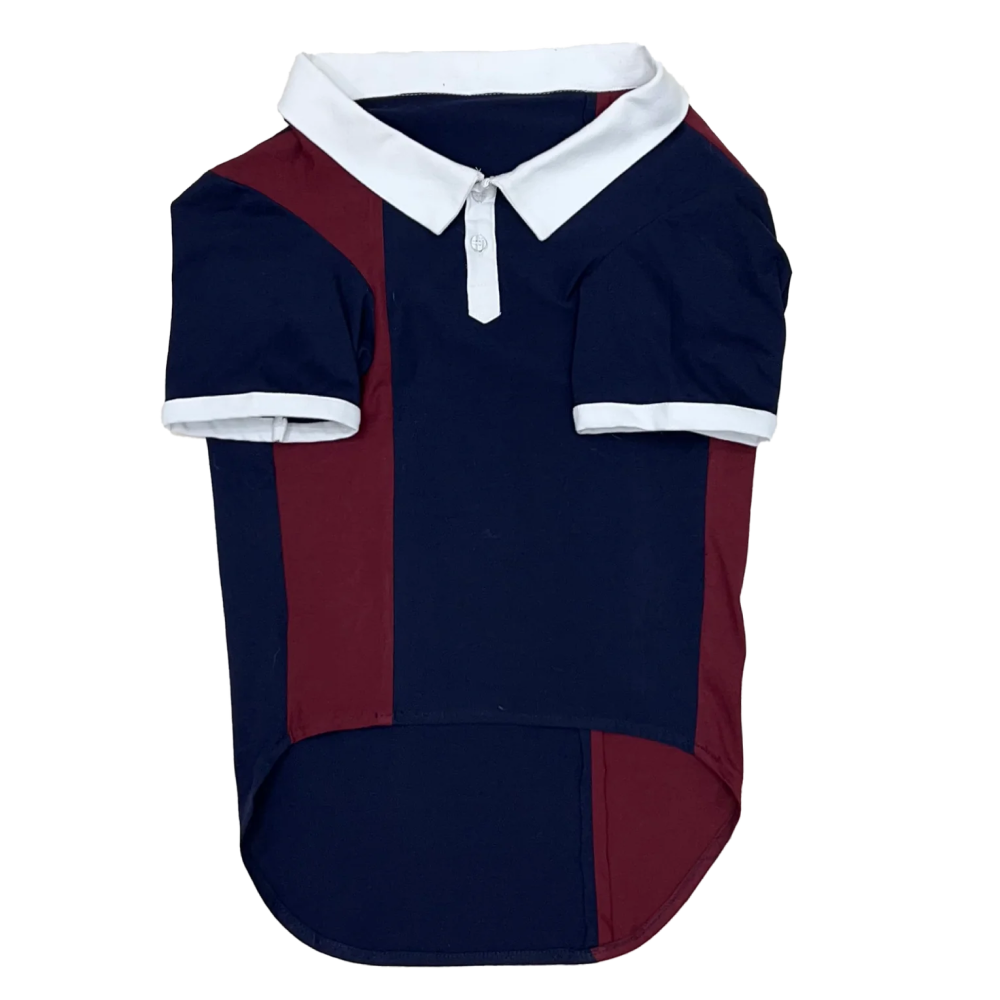 The Papaw Cartel Multi Color Golf Polo Tshirt for Dogs (Blue/Maroon) Dogs-Clothing & Accessories The Papaw Cartel Dropship