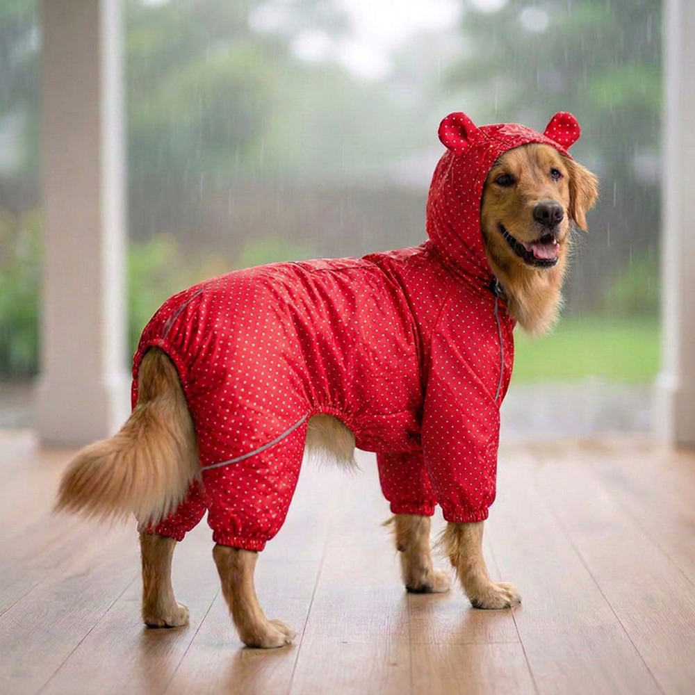 Skatrs Rain Ranger Raincoat for Dogs (Red) Dogs-Clothing & Accessories Skatrs