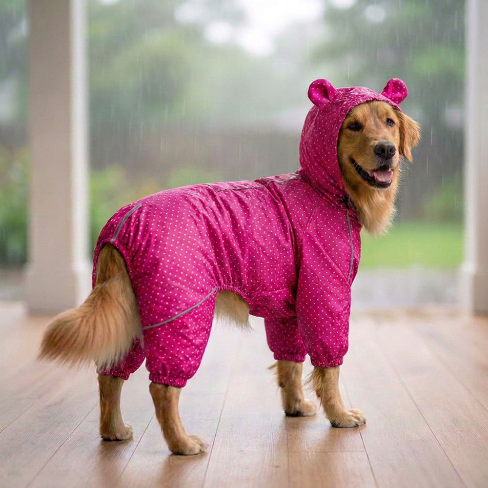 Skatrs RainFlex Raincoat for Dogs (Pink) Dogs-Clothing & Accessories Skatrs