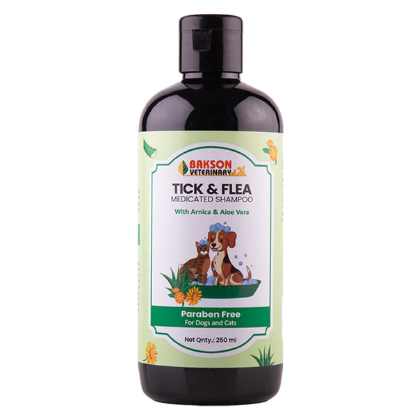 Bakson Tick & Flea Shampoo for Dogs & Cats