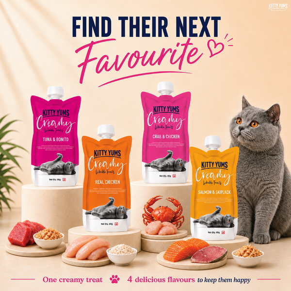Kitty Yums Lickable Crab & Chicken Creamy Cat Treat