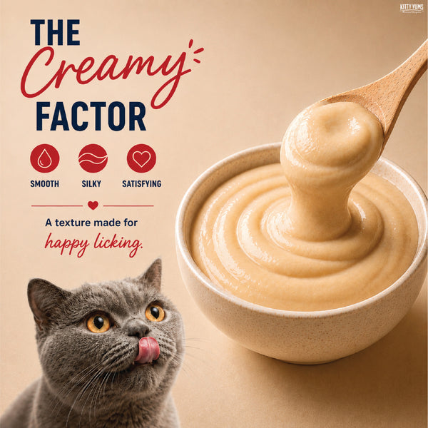 Kitty Yums Lickable Crab & Chicken Creamy Cat Treat