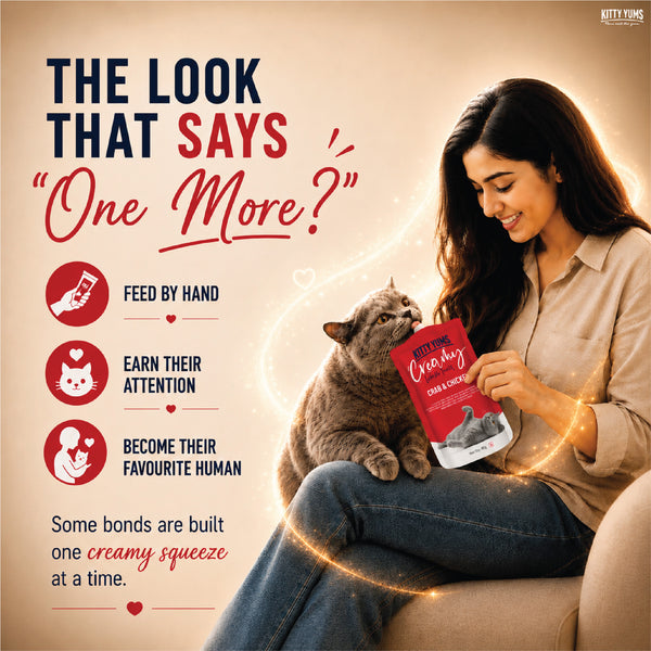 Kitty Yums Lickable Crab & Chicken Creamy Cat Treat