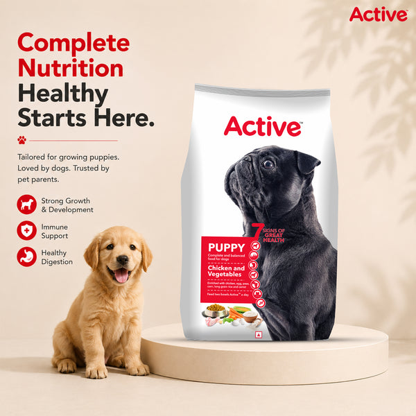 Active Chicken and Vegetables Puppy Dog Dry Food (Buy 1 Get 1)