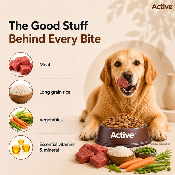 Active Meat and Rice Adult Dog Dry Food (Buy 1 Get 1)