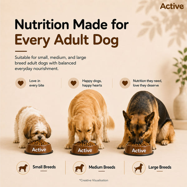 Active Meat and Rice Adult Dog Dry Food (Buy 1 Get 1)