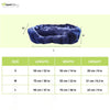 TopDog Premium Rib Stock Oval Lounger Bed for Dogs and Cats (Navy) (Get a Toy Free)