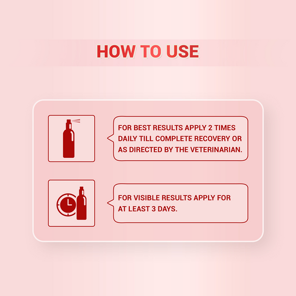 Natural Remedies Topicure Pet Wound Healing Spray for Dogs and Cats