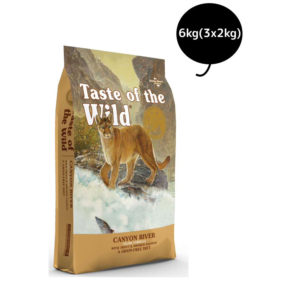 Taste of the Wild Canyon River Feline Recipe with Trout & Smoked Salmon Cat Dry Food | Grain Free Formula