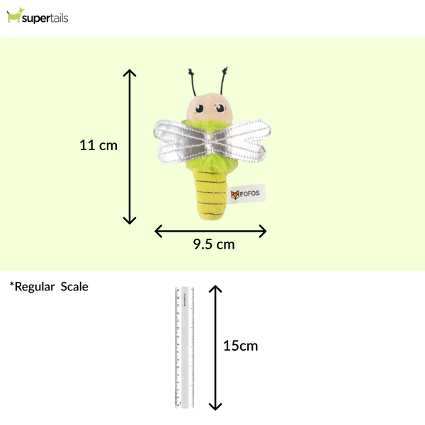 Barkbutler x Fofos Dragonfly Catnip Toy for Cats